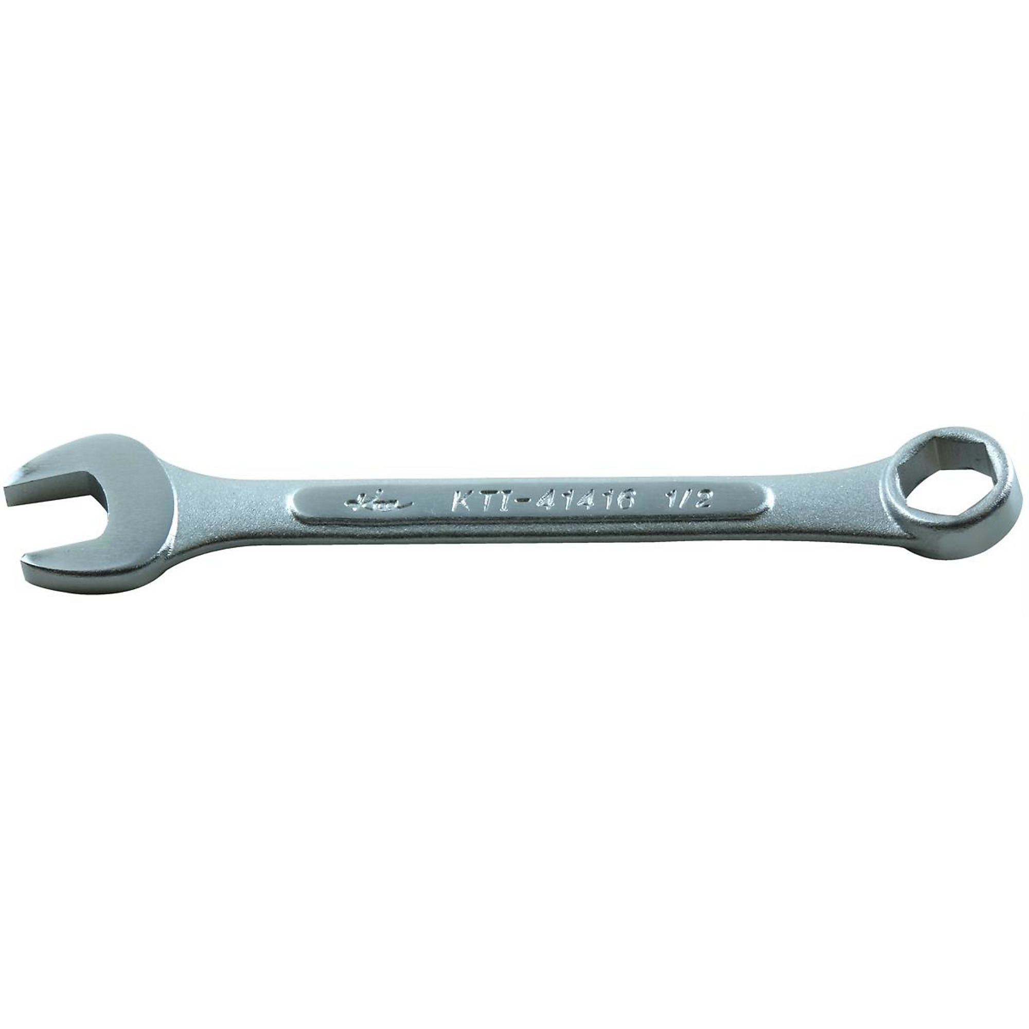 K-Tool International Combination Wrench — 1/2in., 6-Point, 15-Degree Offset, Chrome Vanadium Steel, Model# KTI41416